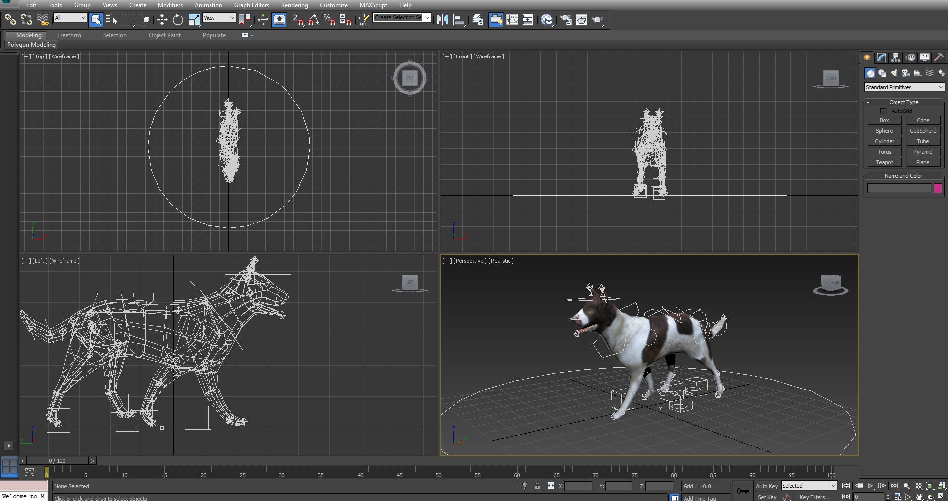 Dog animated royalty-free 3d model - Preview no. 25