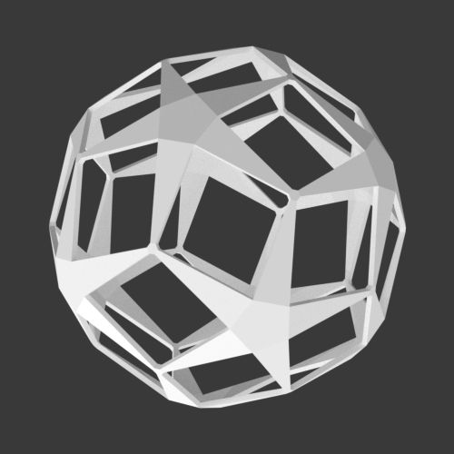 Dodecahedron-stjärna 3d model