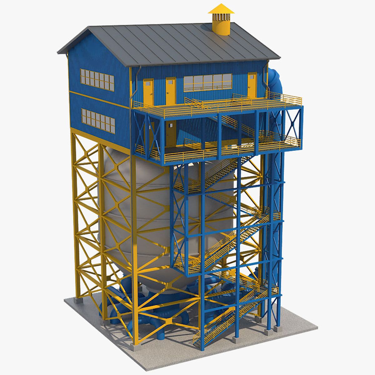 Parte industriale 6 3d model