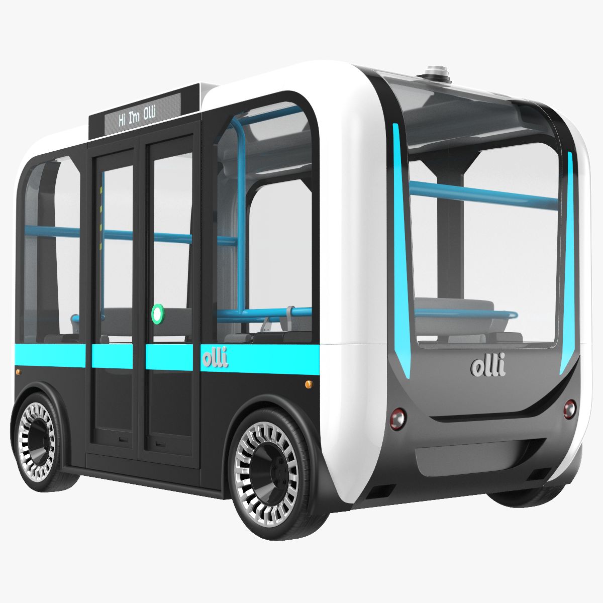 Olli Driverless Local Motors-buss 3d model