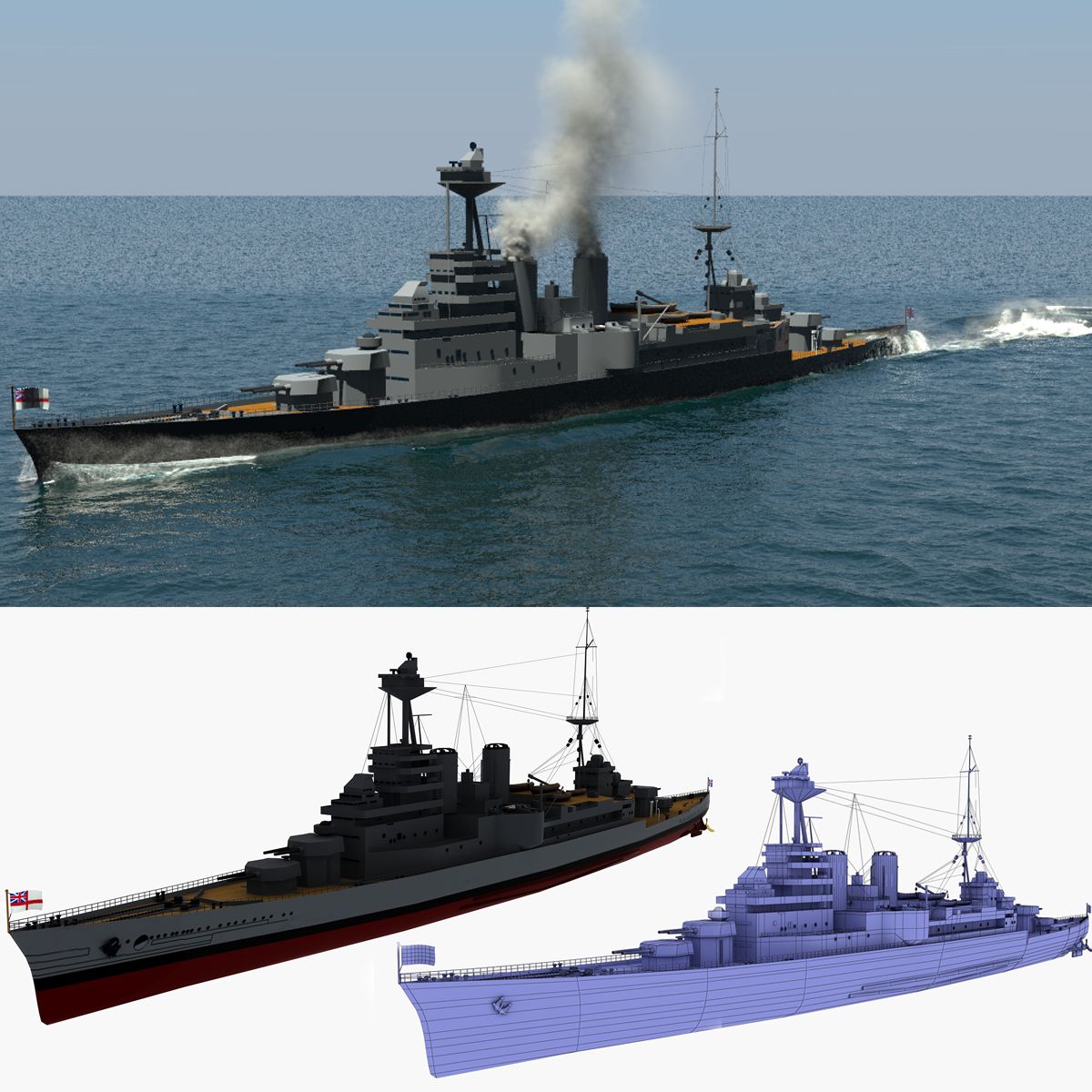 HMS Hood 3d model