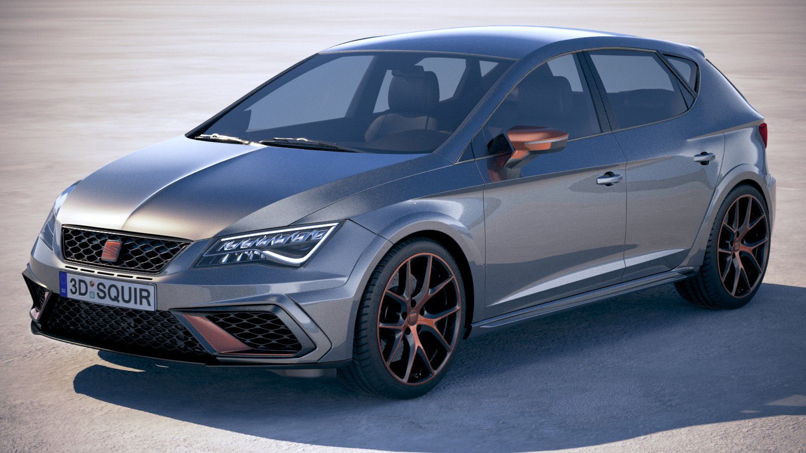 Seat Leon Cupra R 2018 3d model