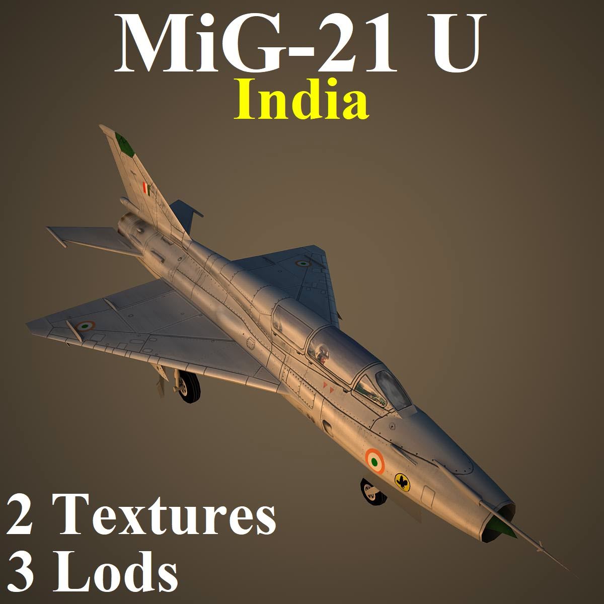 MIG21U IND 3d model