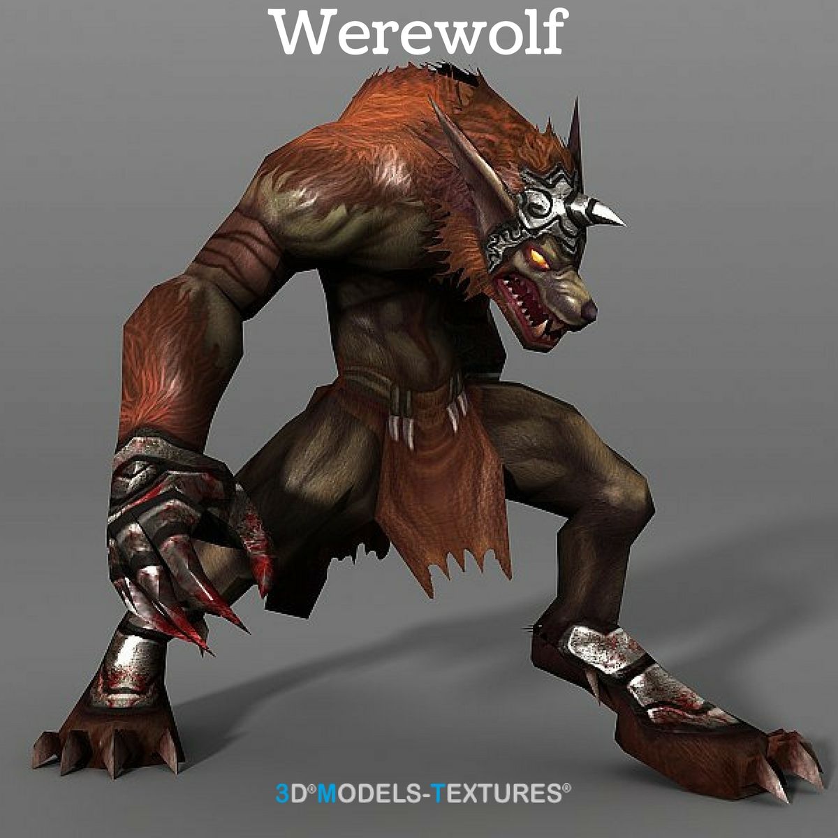 Hombre-lobo modelo 3d