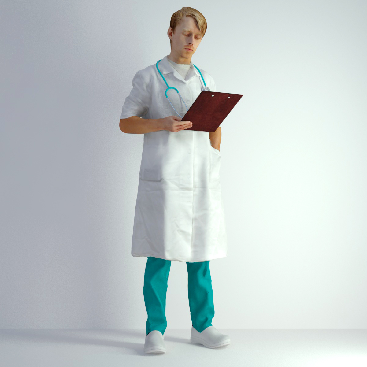 3D Scan Man Doctor 022 3d model