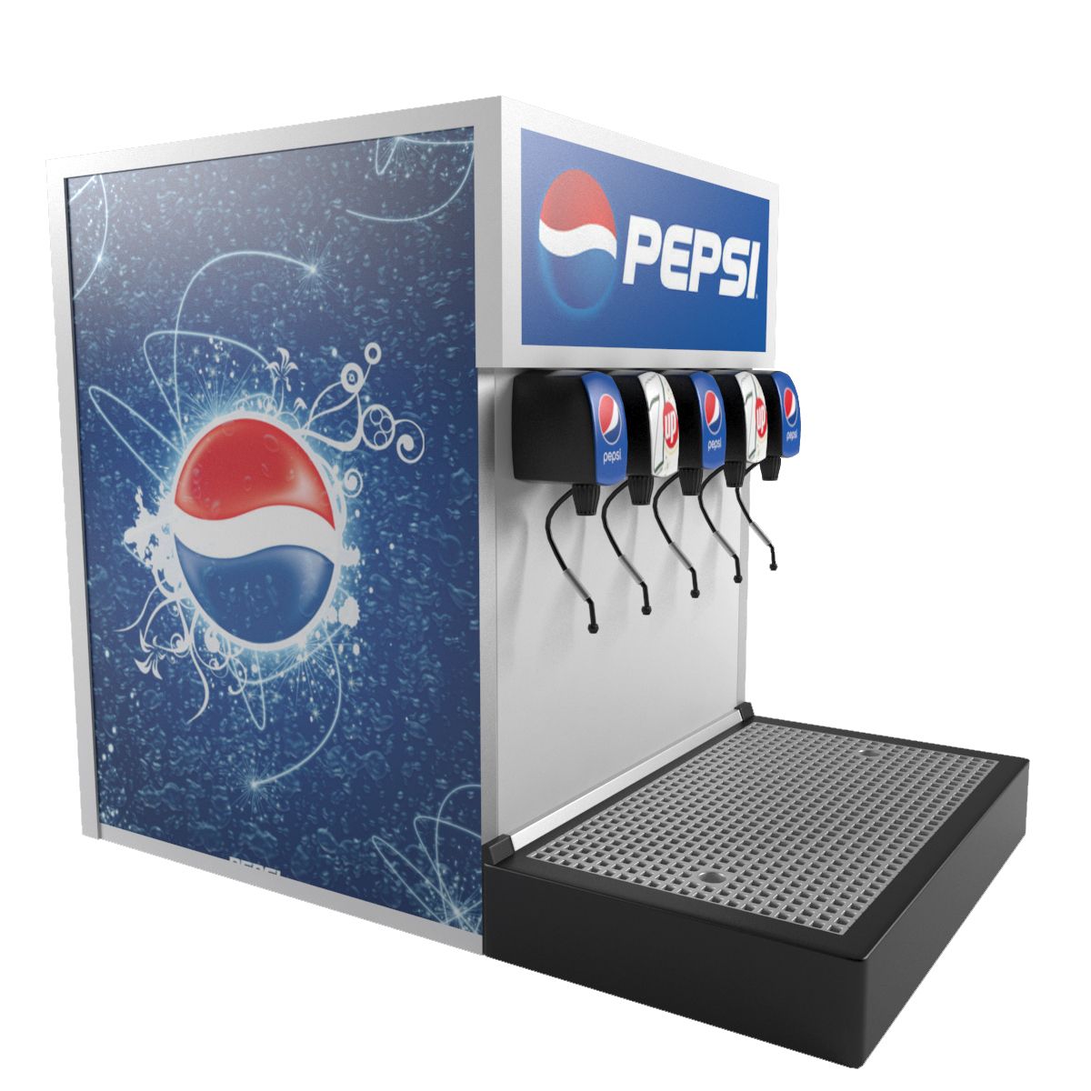 Pepsi Fountain Machine 3d model