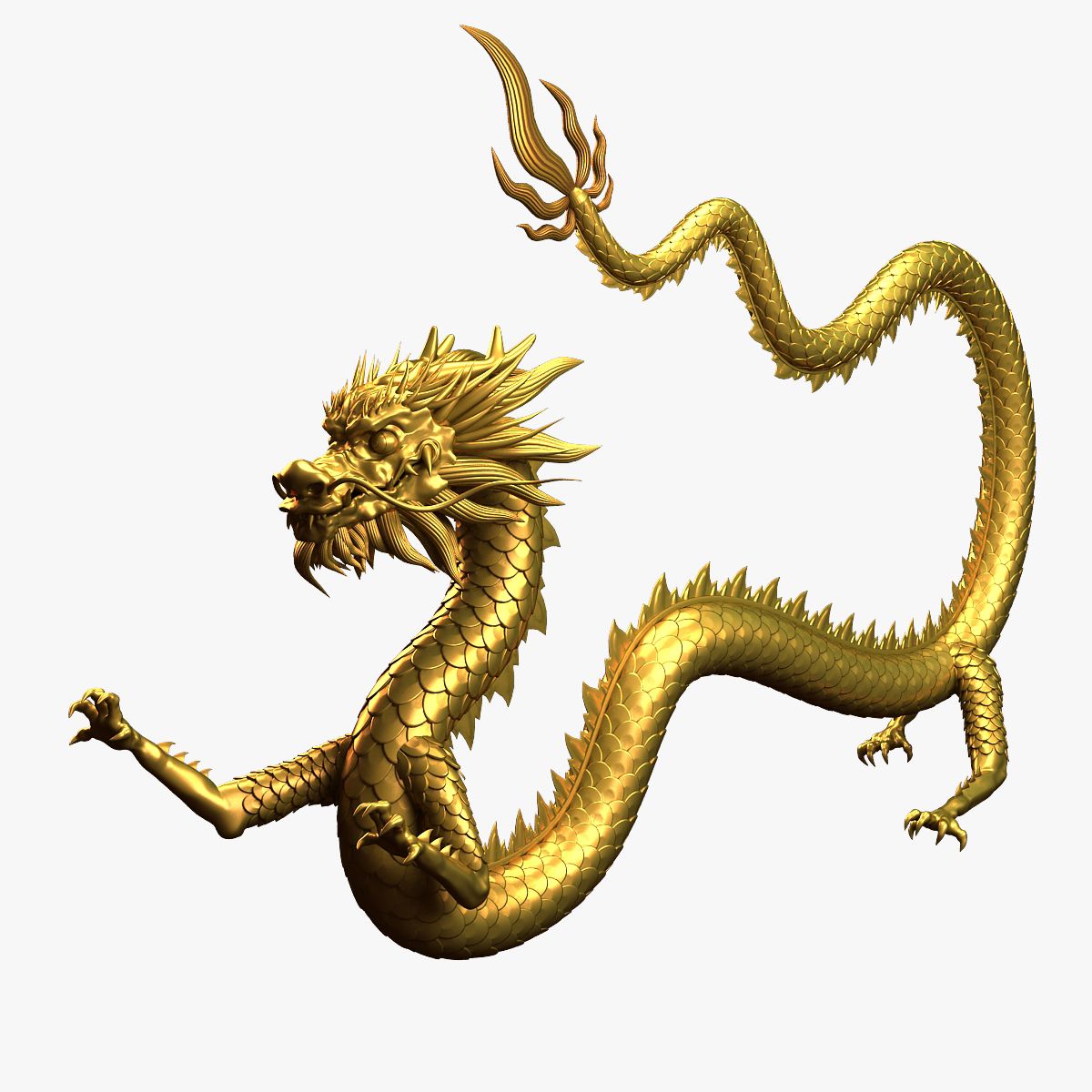 Asian Chinese Dragon 05 3d model