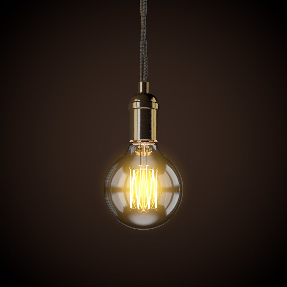 Vintage gloeilamp C4D 3d model