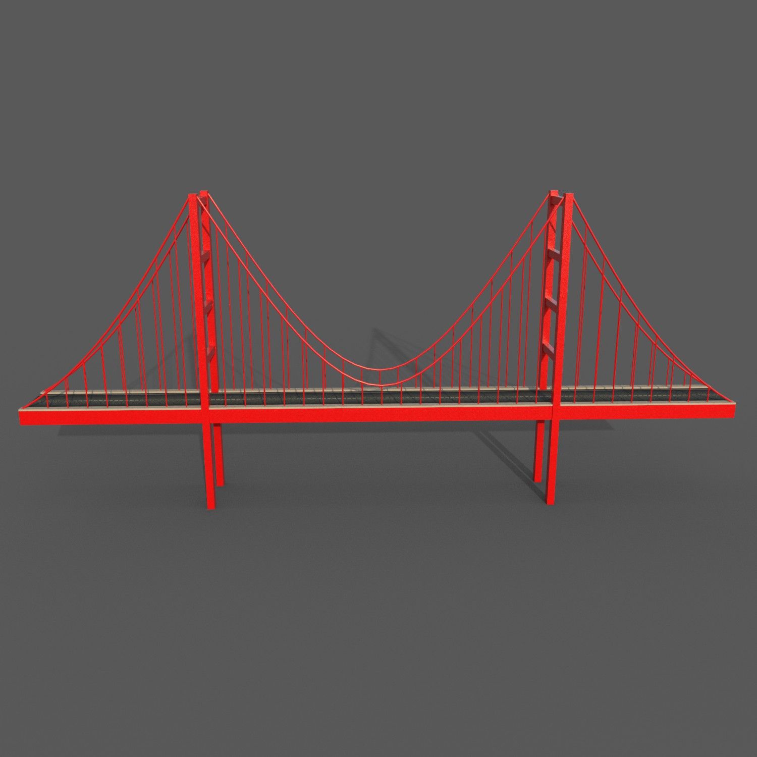 Puente de dibujos animados royalty-free modelo 3d - Preview no. 6