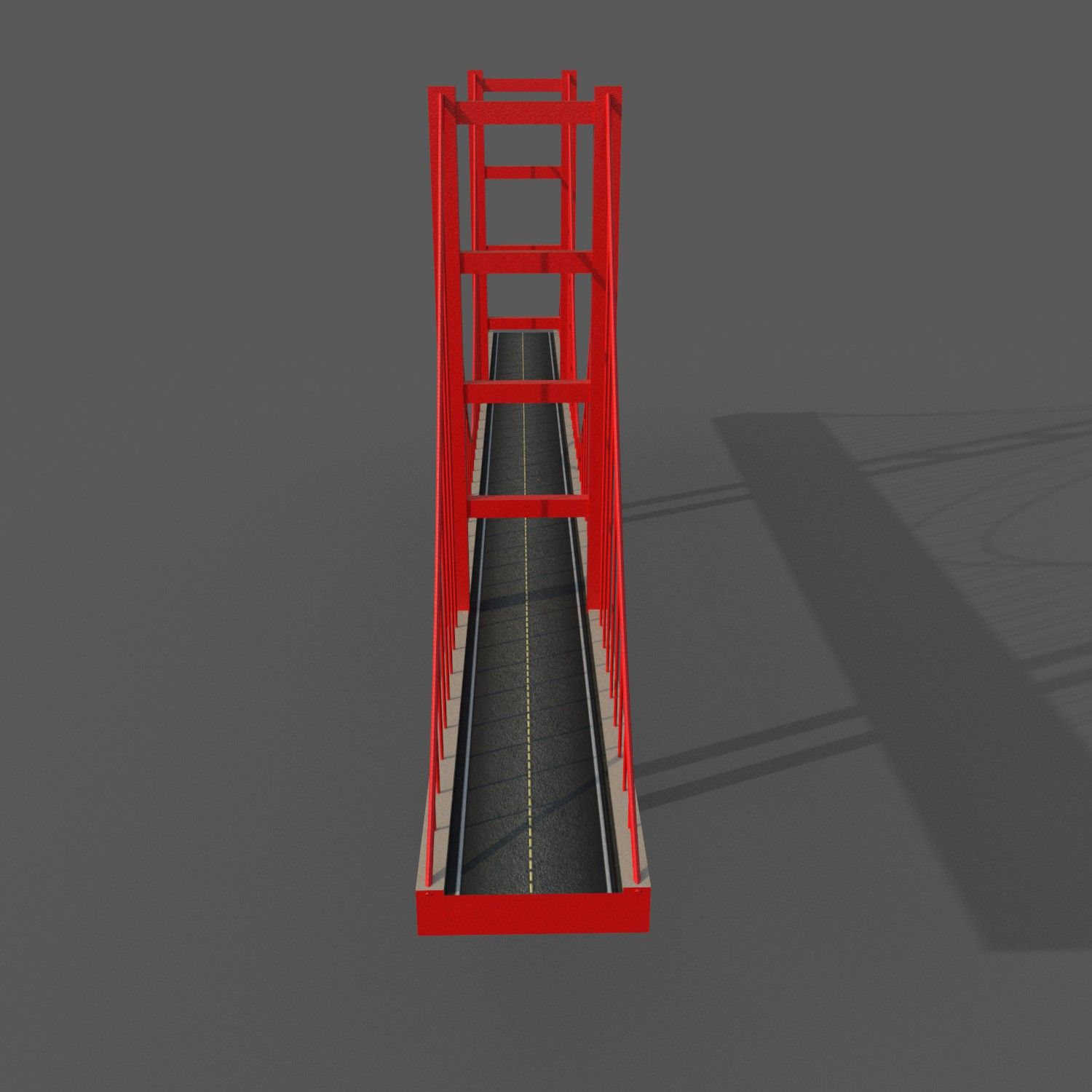 Puente de dibujos animados royalty-free modelo 3d - Preview no. 4