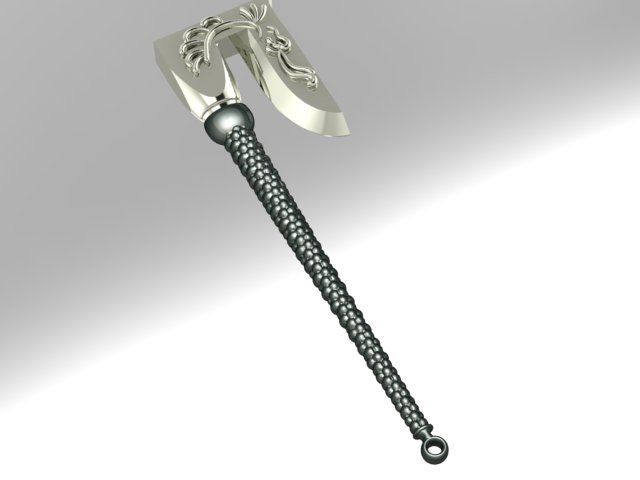 Historische Axe ketting 3d model