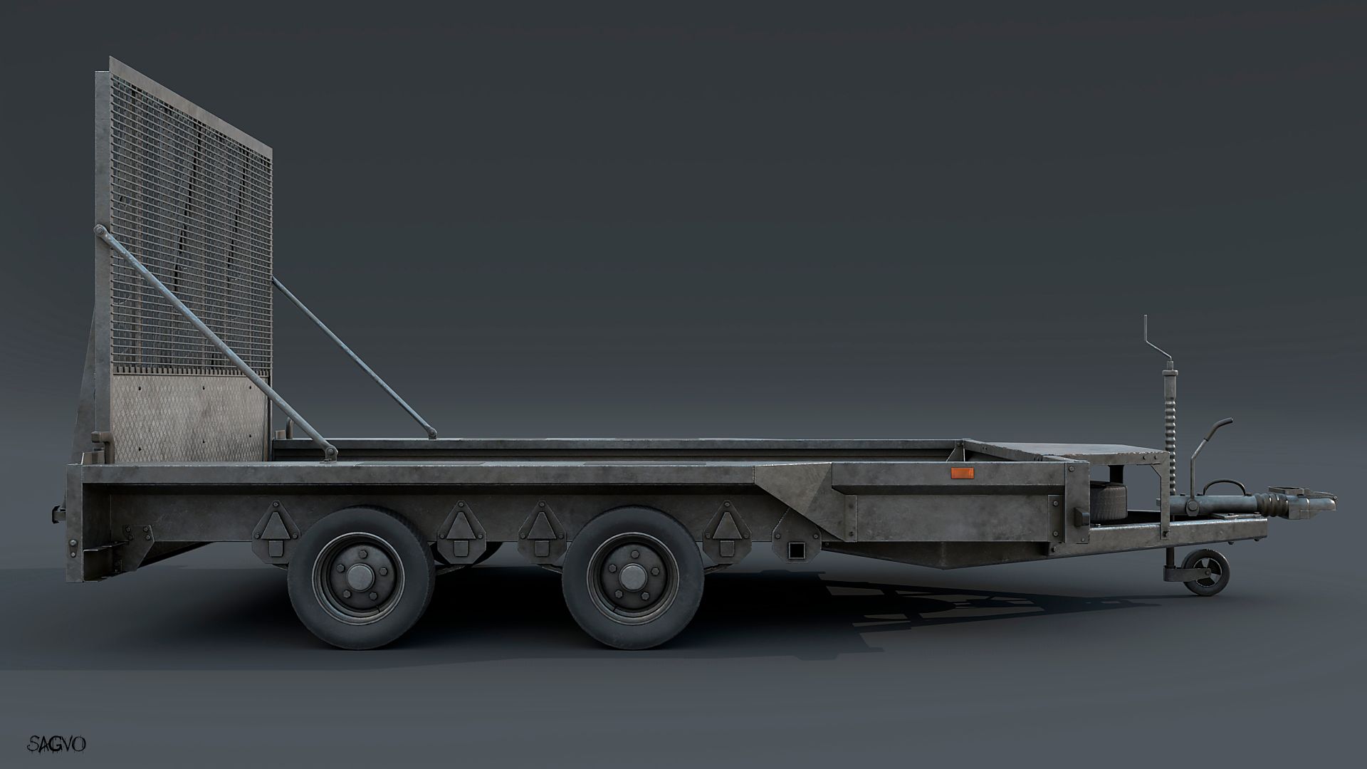 Trailer royalty-free 3d model - Preview no. 5