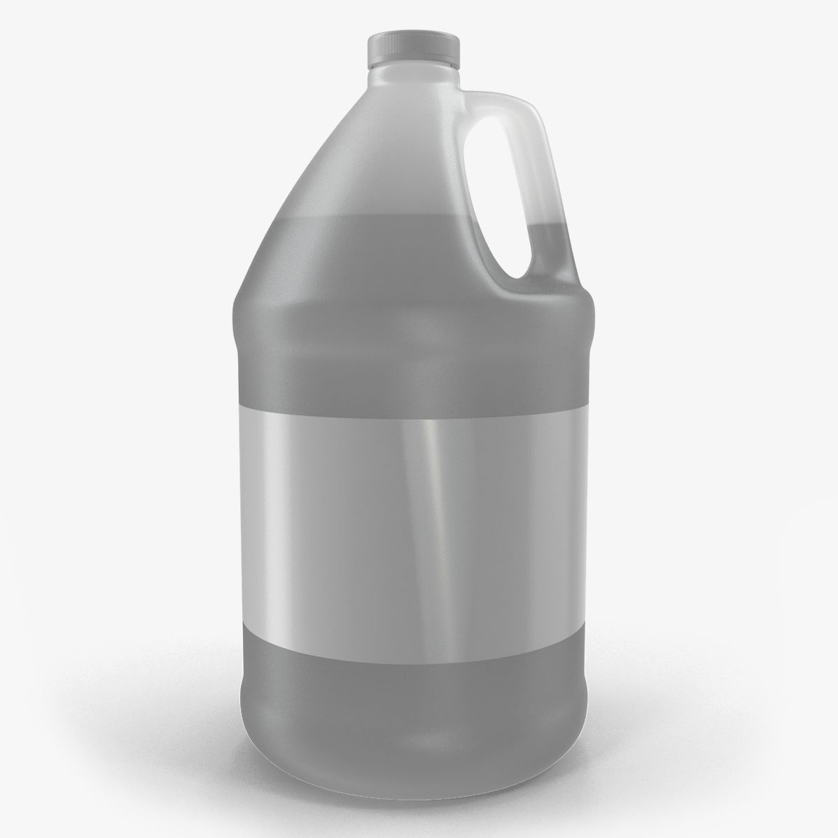 Plastic Jug With Lid Gallon 3d model