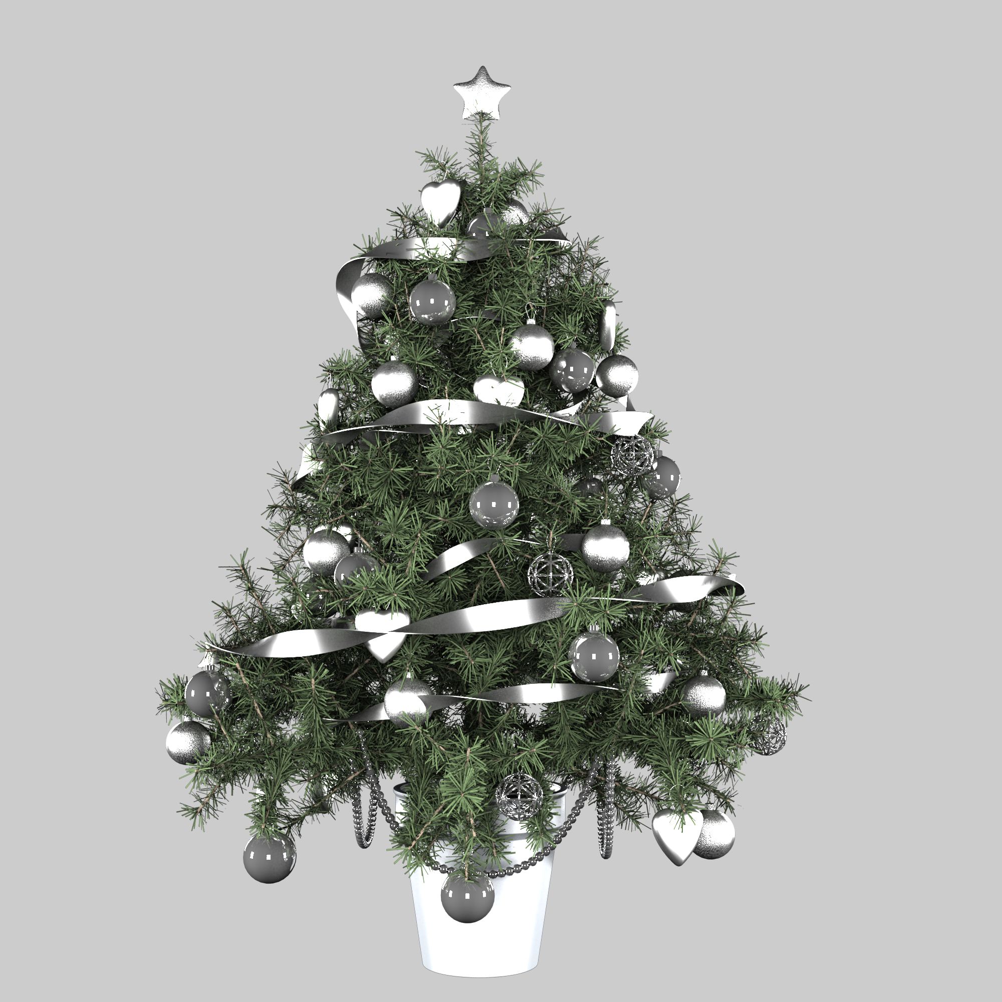 Árvore de Natal royalty-free 3d model - Preview no. 6