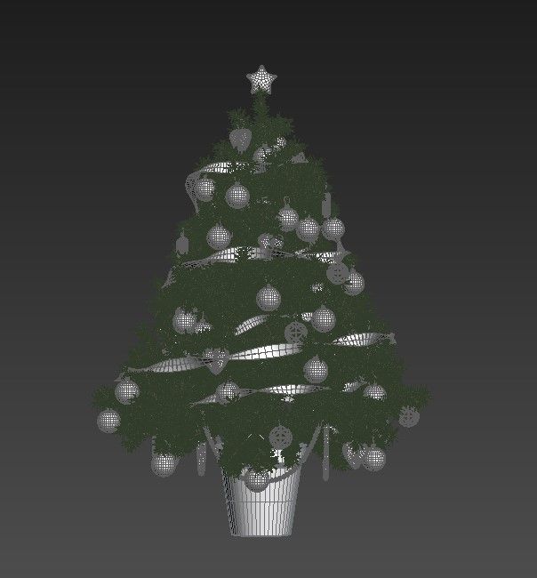 Árvore de Natal royalty-free 3d model - Preview no. 3