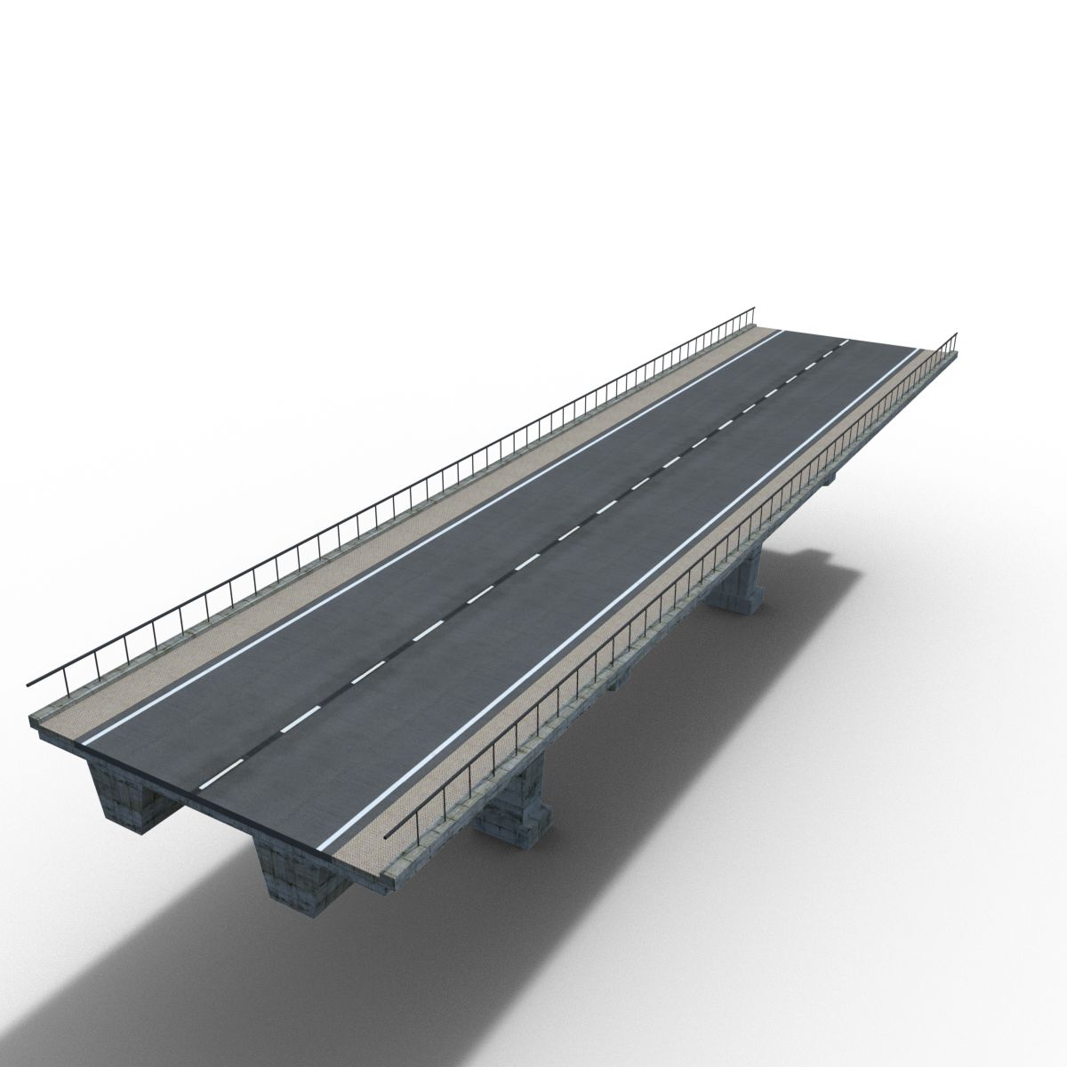 Concrete Bridge 3d model