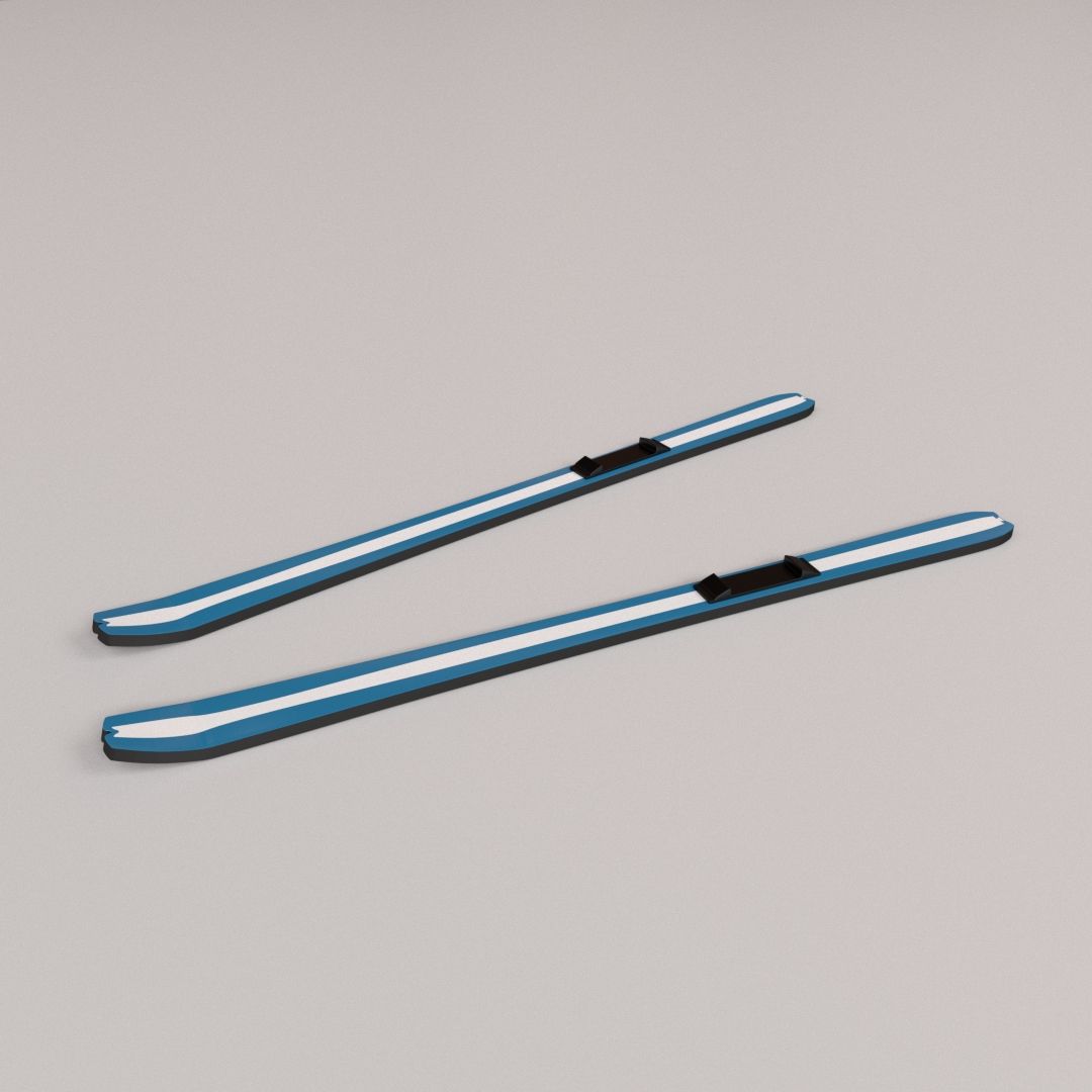 Skis V1 3d model