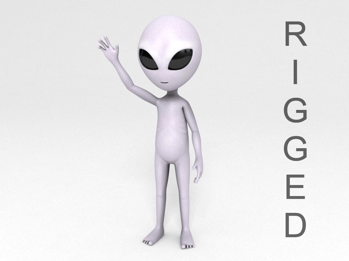 Alien Character 3d model