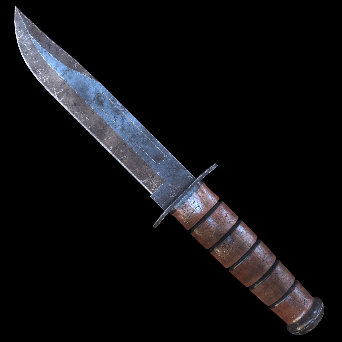 Altes Kabar-Messer 3d model