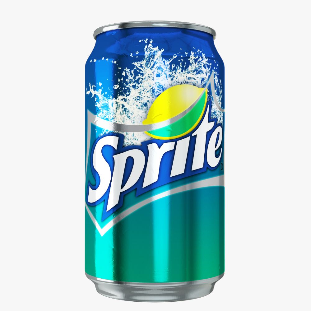 Sprite Drink Aluminium Can 3d model