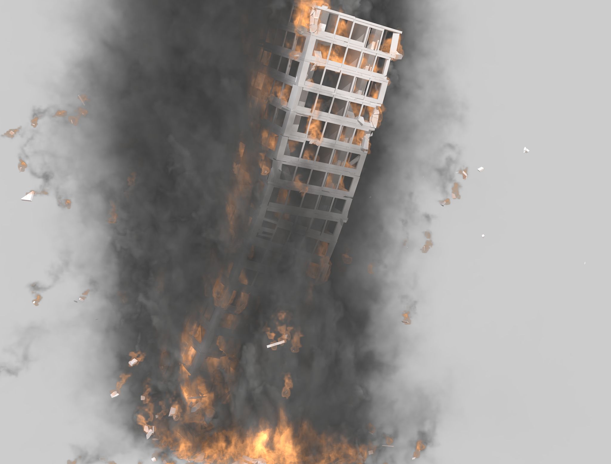 3ds Max Thinking Particles Destruction Rig 3d model