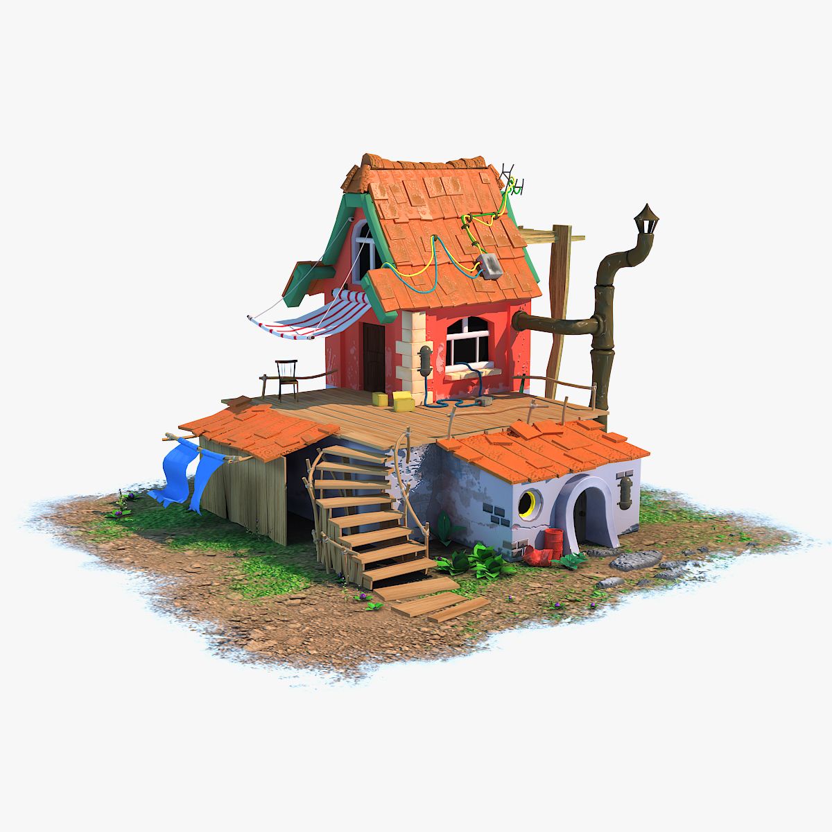 Stylized House 3d model