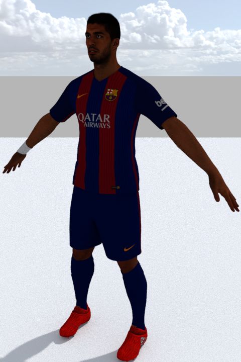 Luis Suarez 3d model