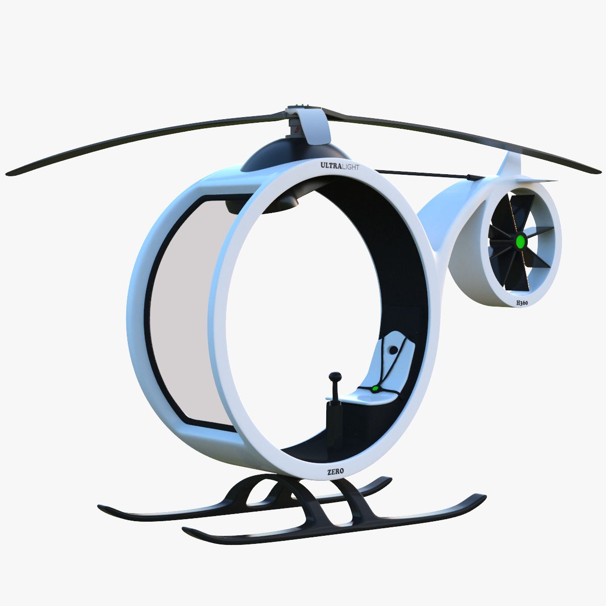 Cartoon Copter 3d model