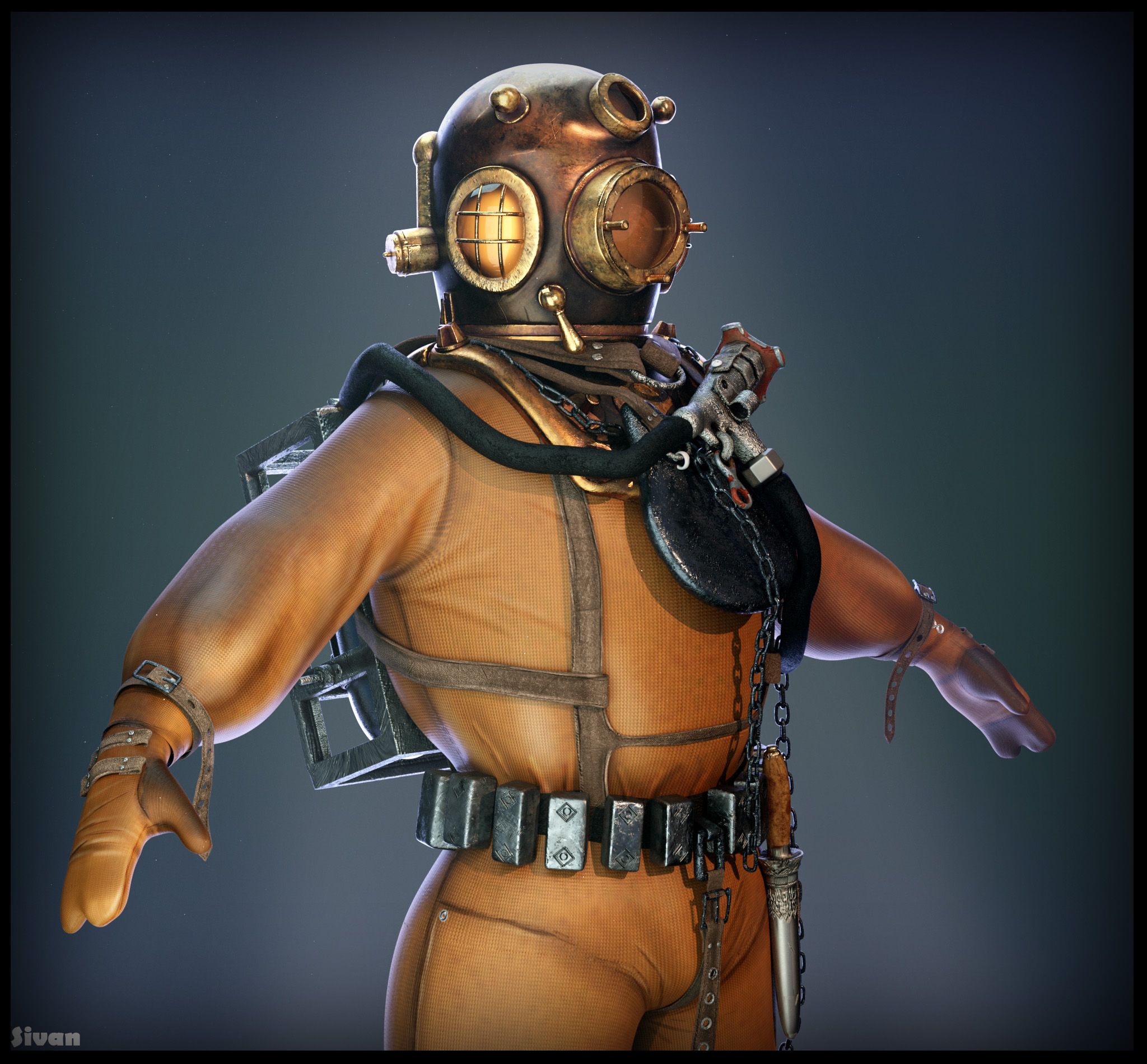 Diver Suit 3d model