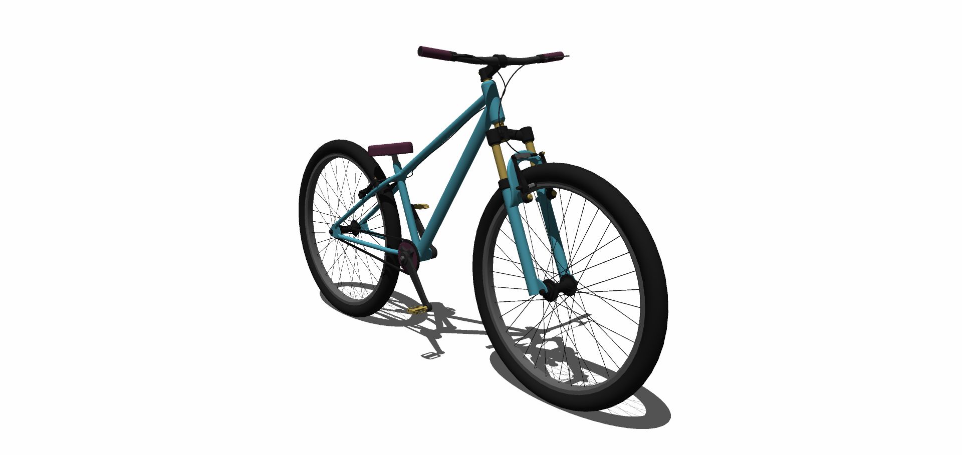 Dreckiges Fahrrad 3d model