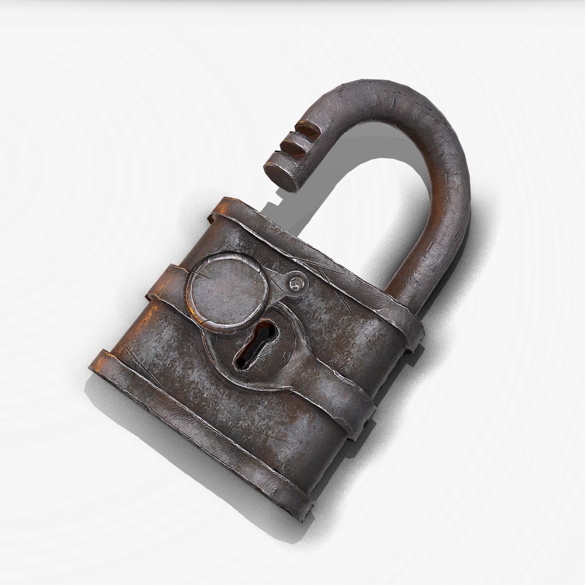 Vieux cadenas 2 3d model