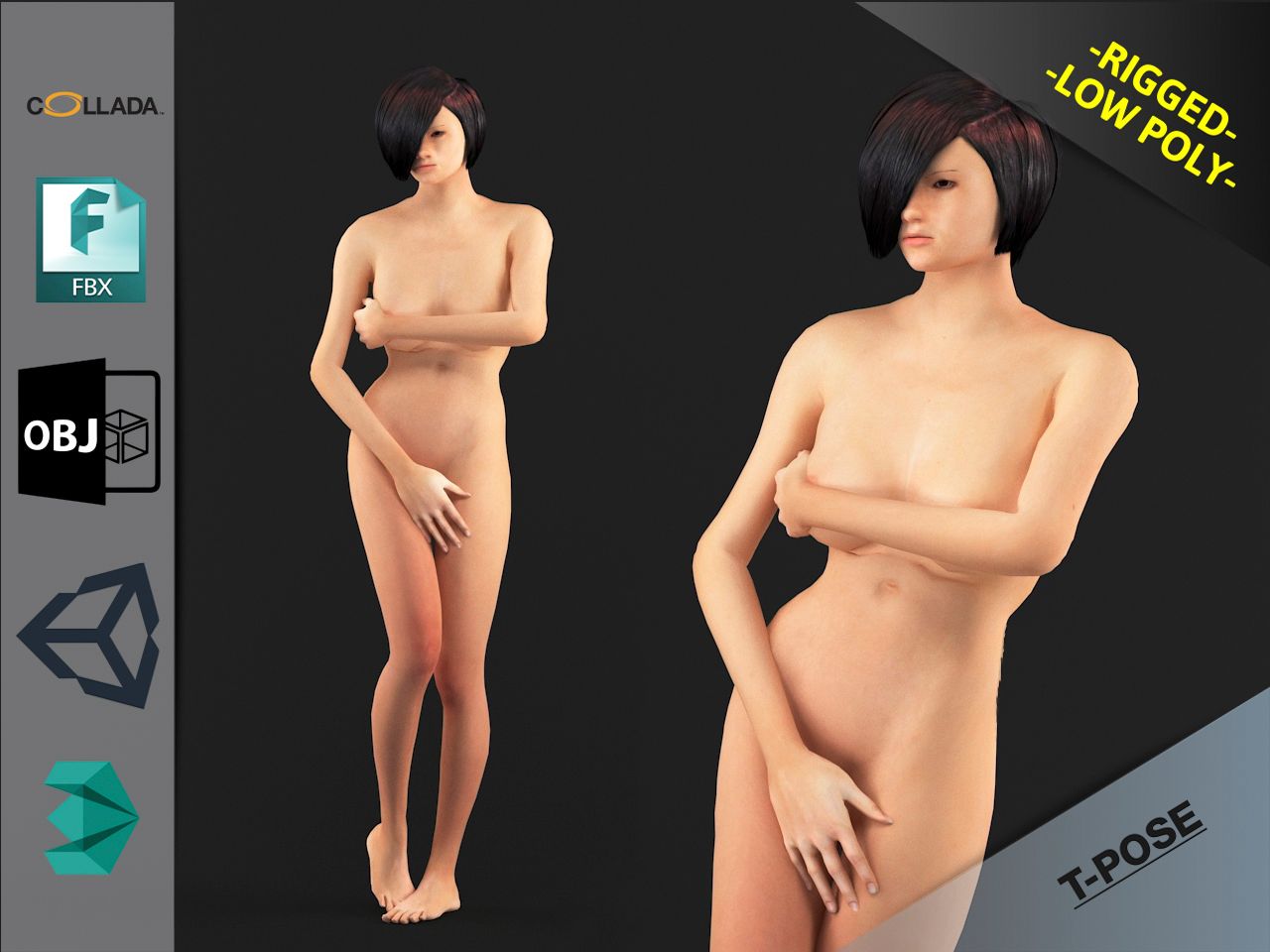 Naked Girl 5 3d model