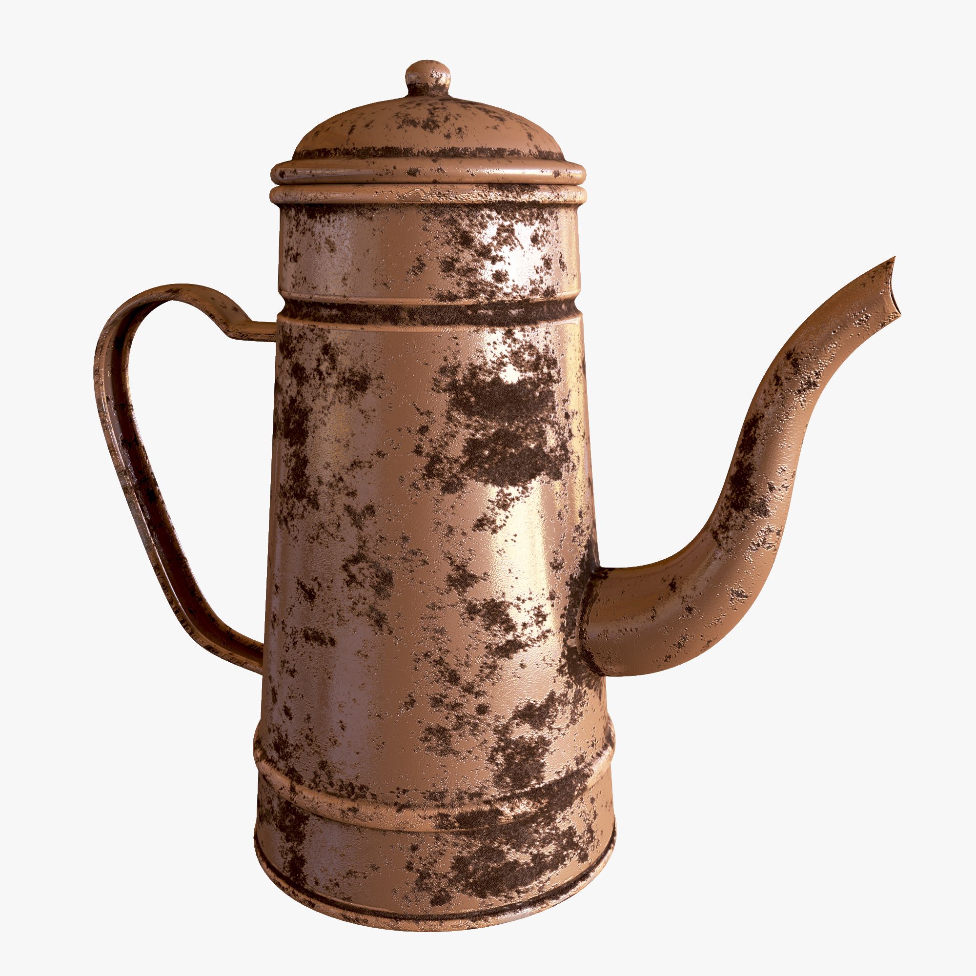 Roestige Theepot 3d model