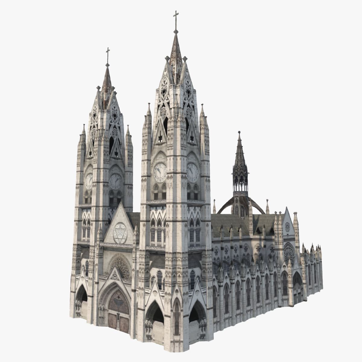 Low Poly-kathedraal 3d model