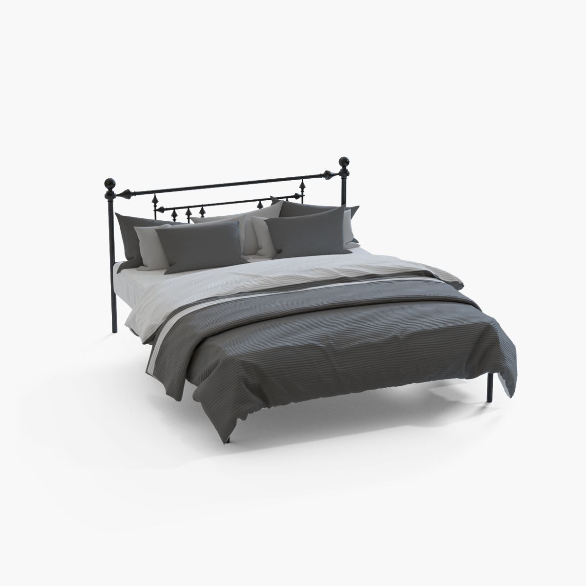 Metalen bed 3d model