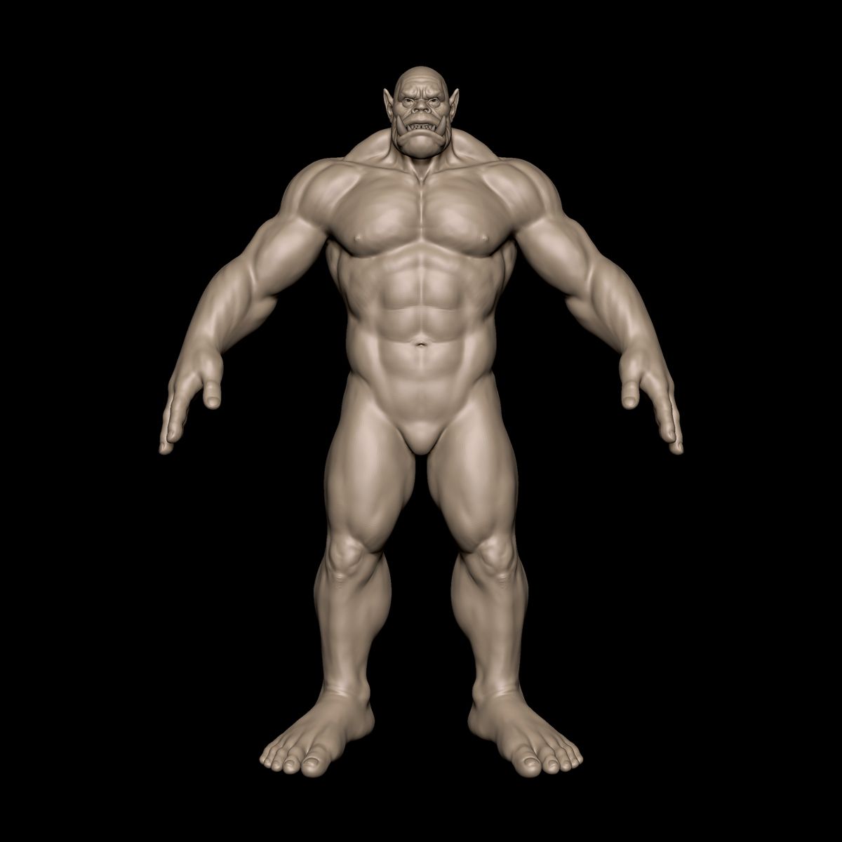 Cuerpo orco modelo 3d