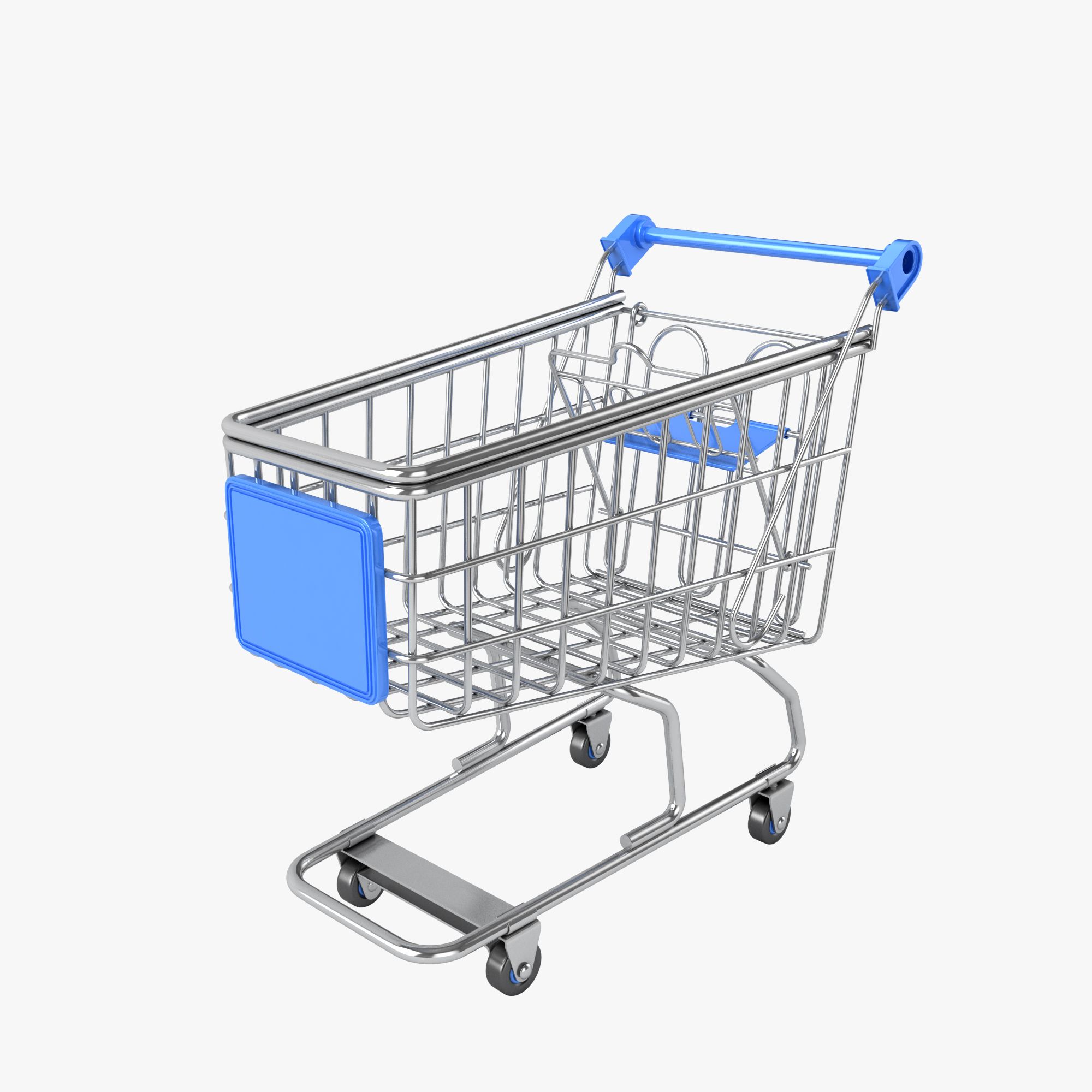 Supermarkt Trolley 3d model