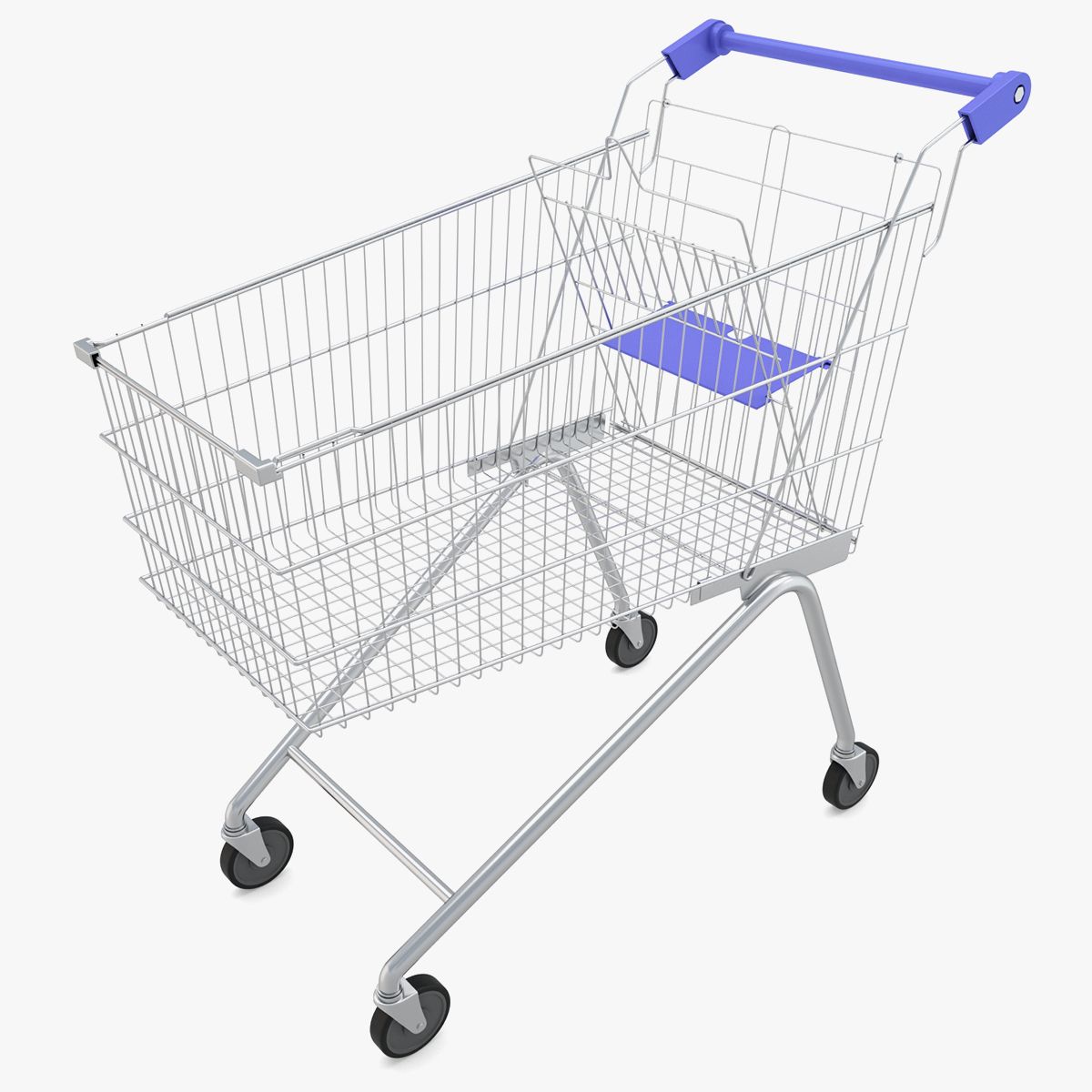 Supermarkt - Winkelwagen 3d model