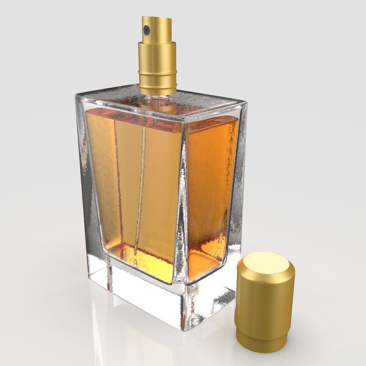 Bottiglia di profumo 50 ml 3d model