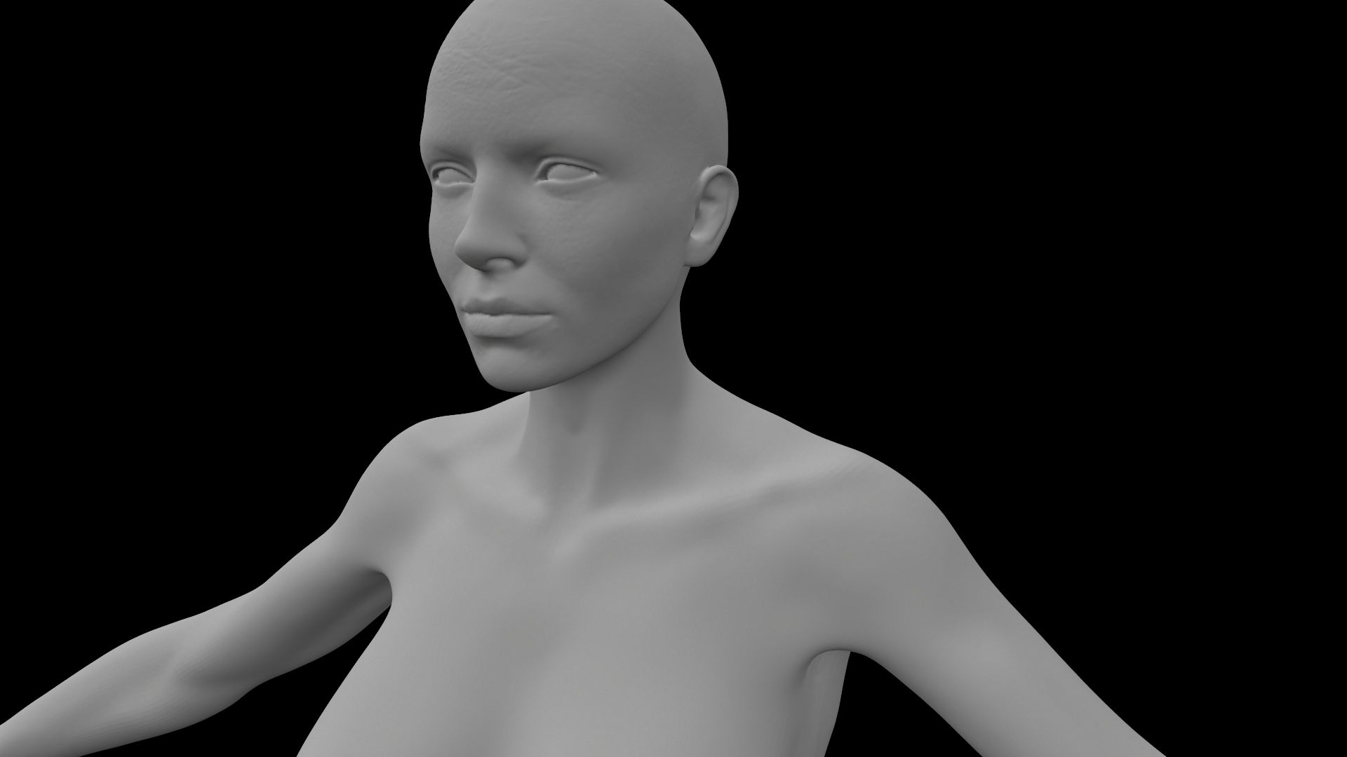 Base mujer malla modelo 3d