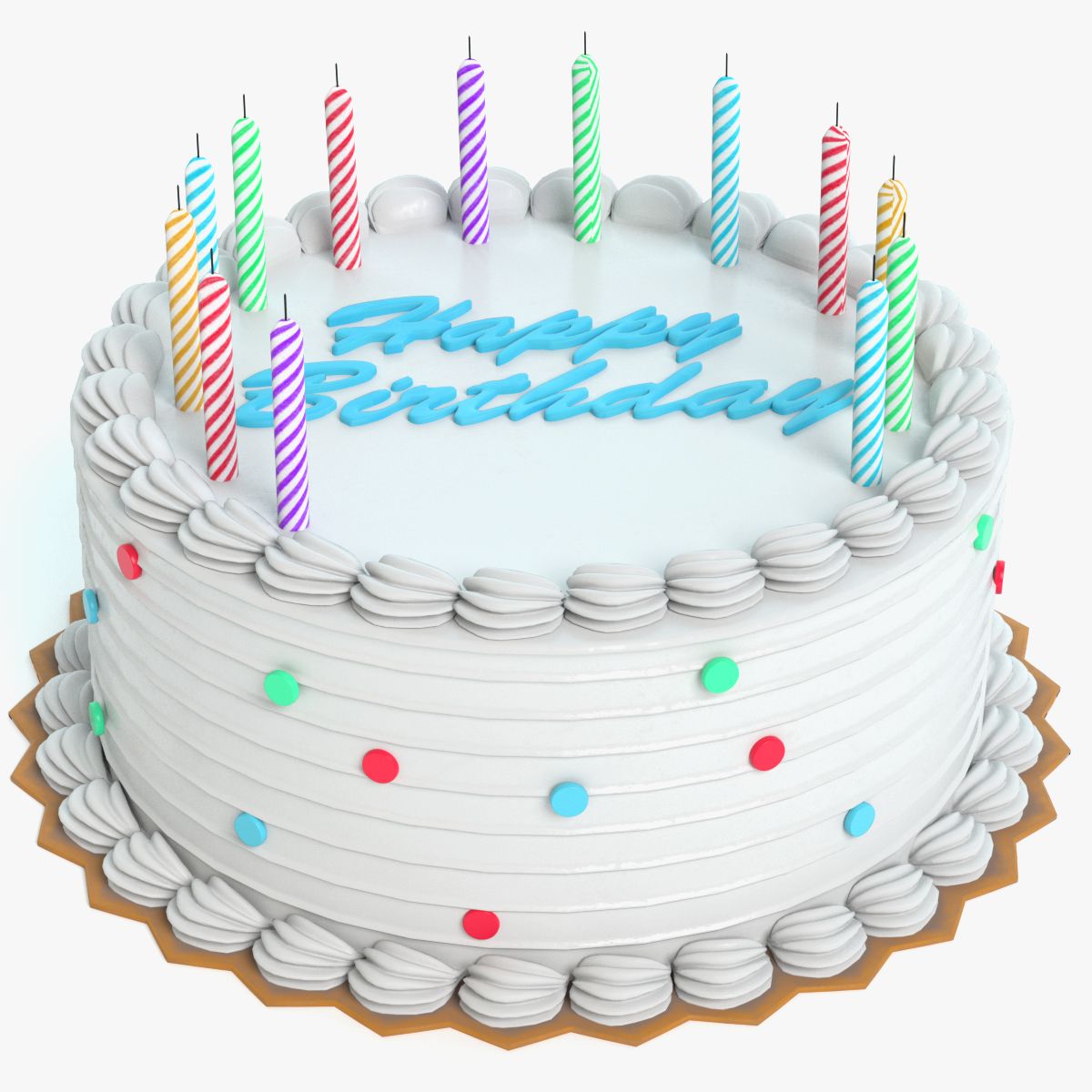 Birthday Cake 3d model