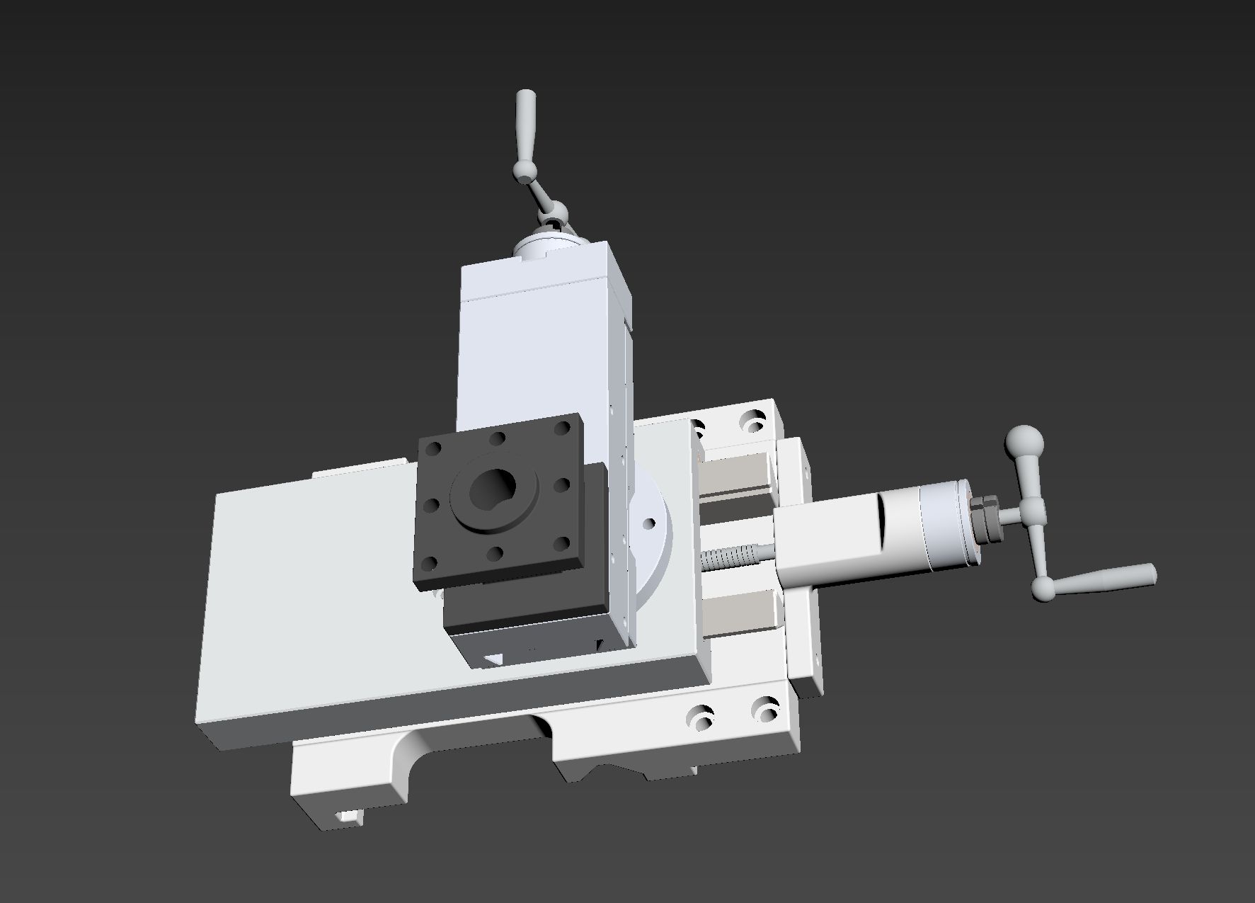 Xy fine tuning handle adjusts the module 3d model