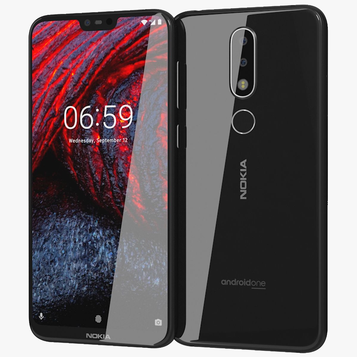 诺基亚6.1 Plus（Nokia X6）黑色 3d model