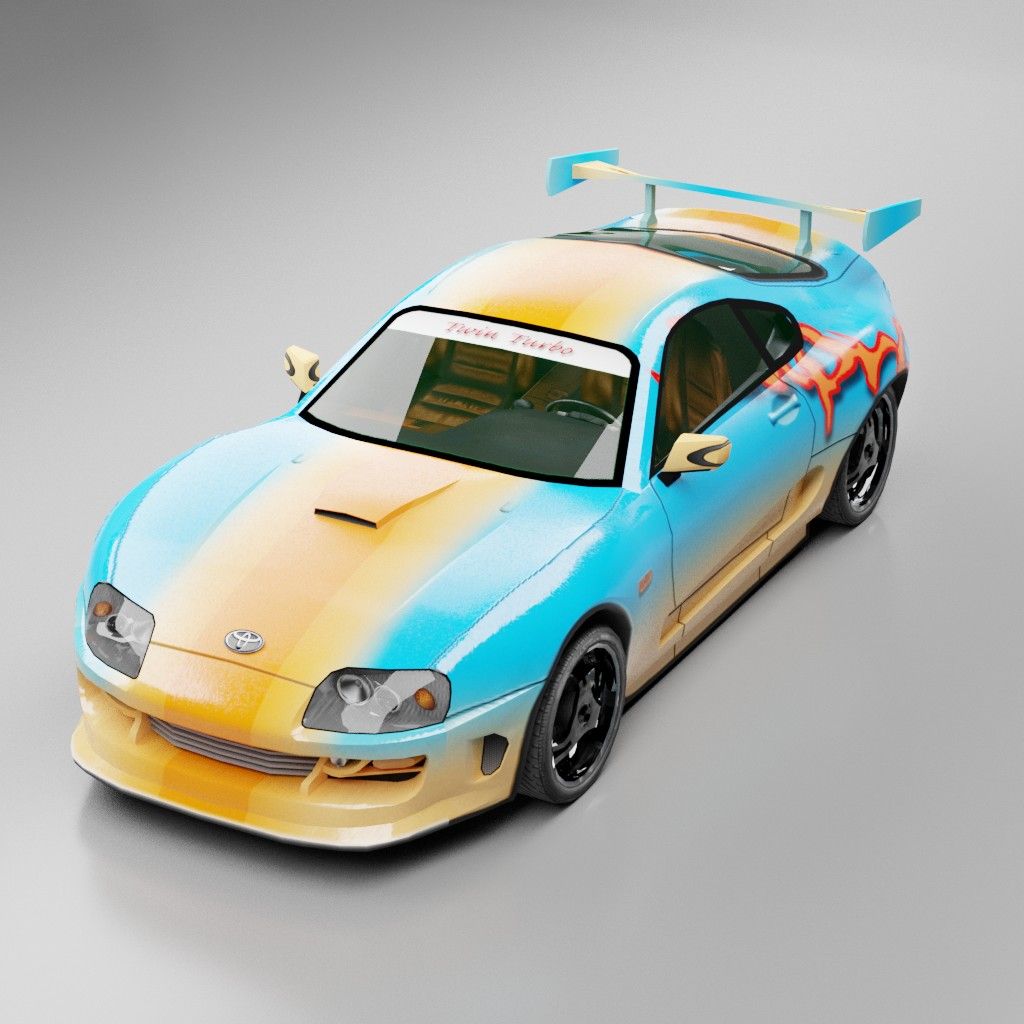 Toyota Supra Twin Turbo 3d model