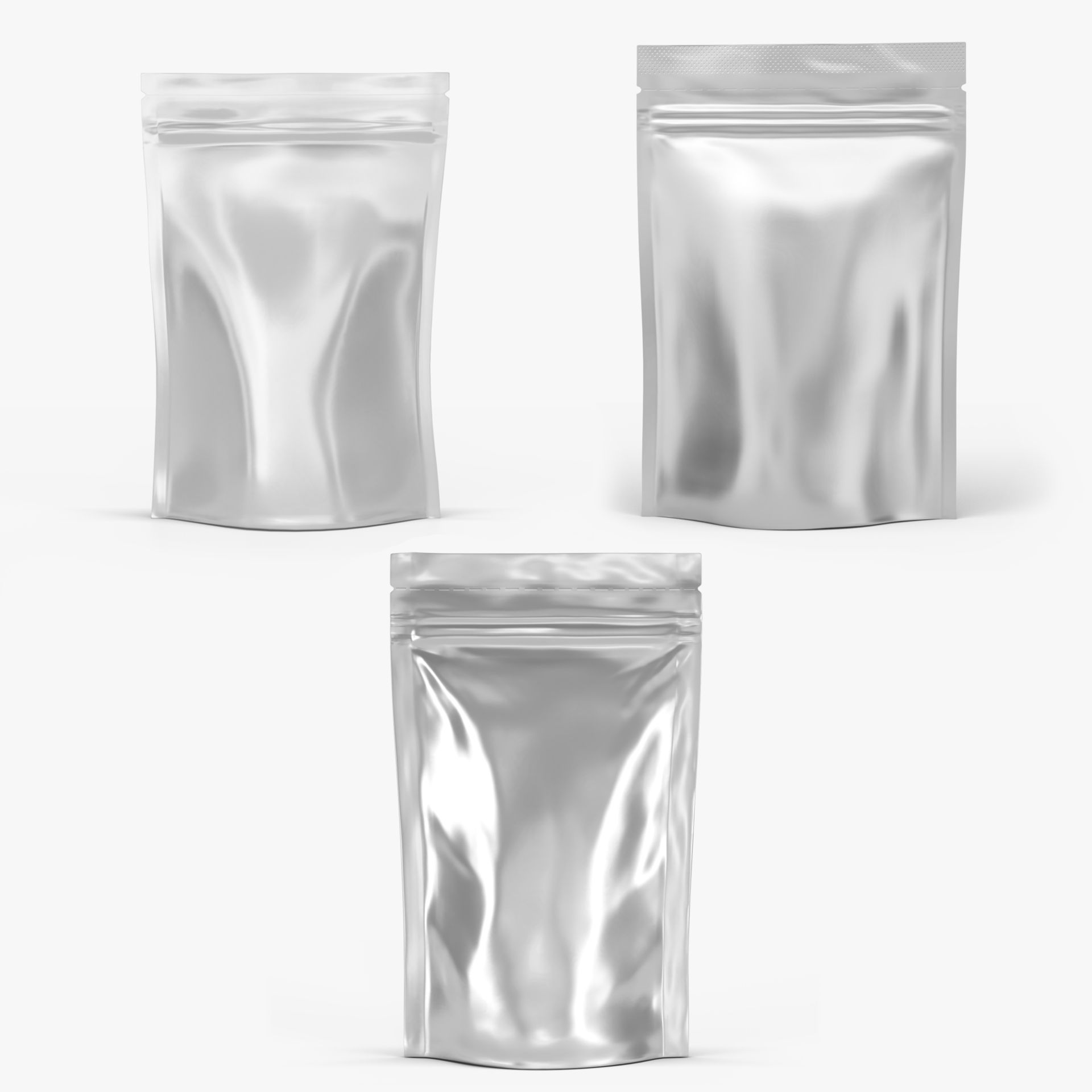 Stand Up Pouch Collection 3d model