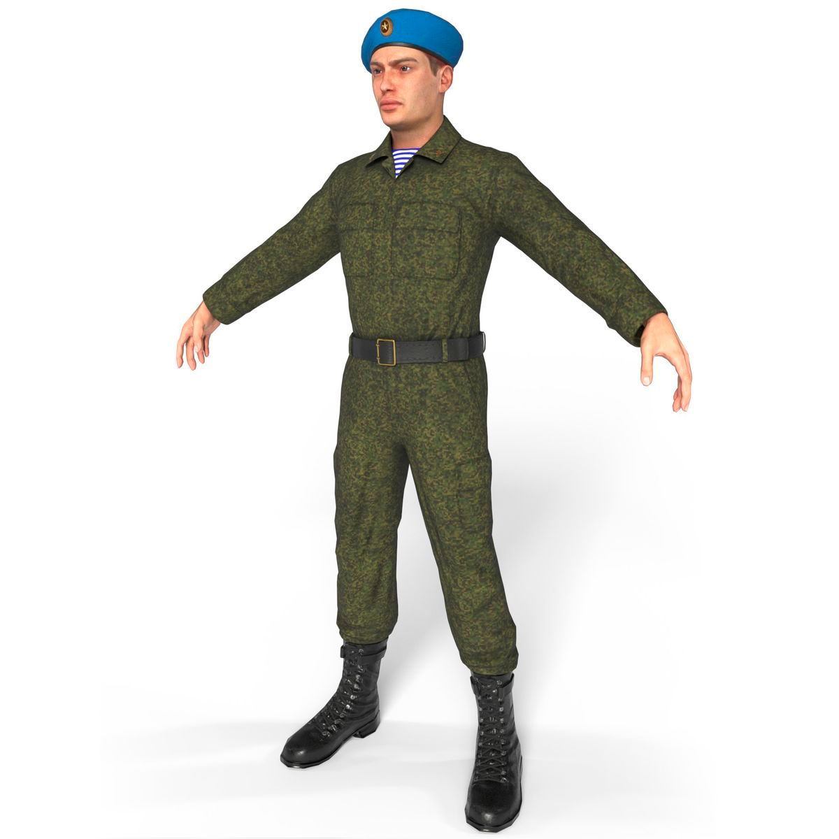 Soldier Russian assault force 3d model