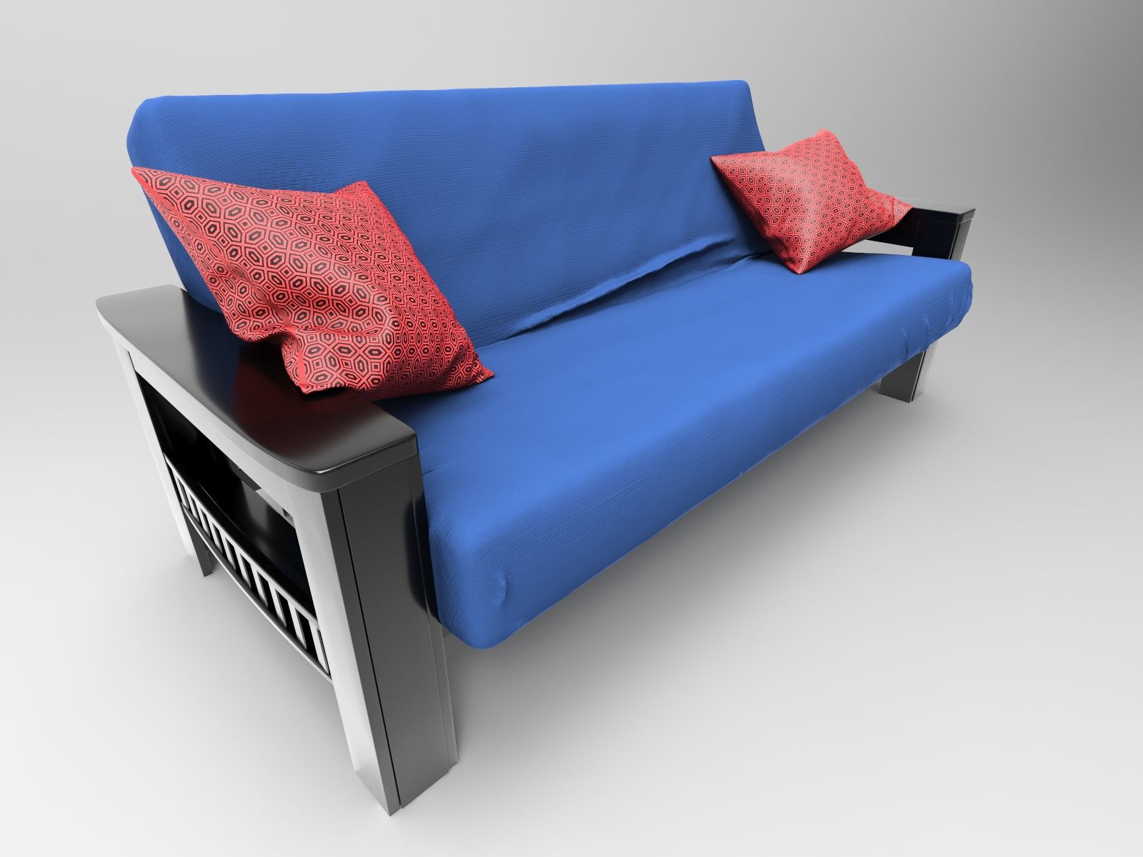 Futon pleine grandeur 3d model