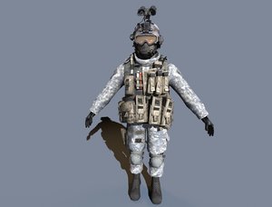 Soldier 3d model