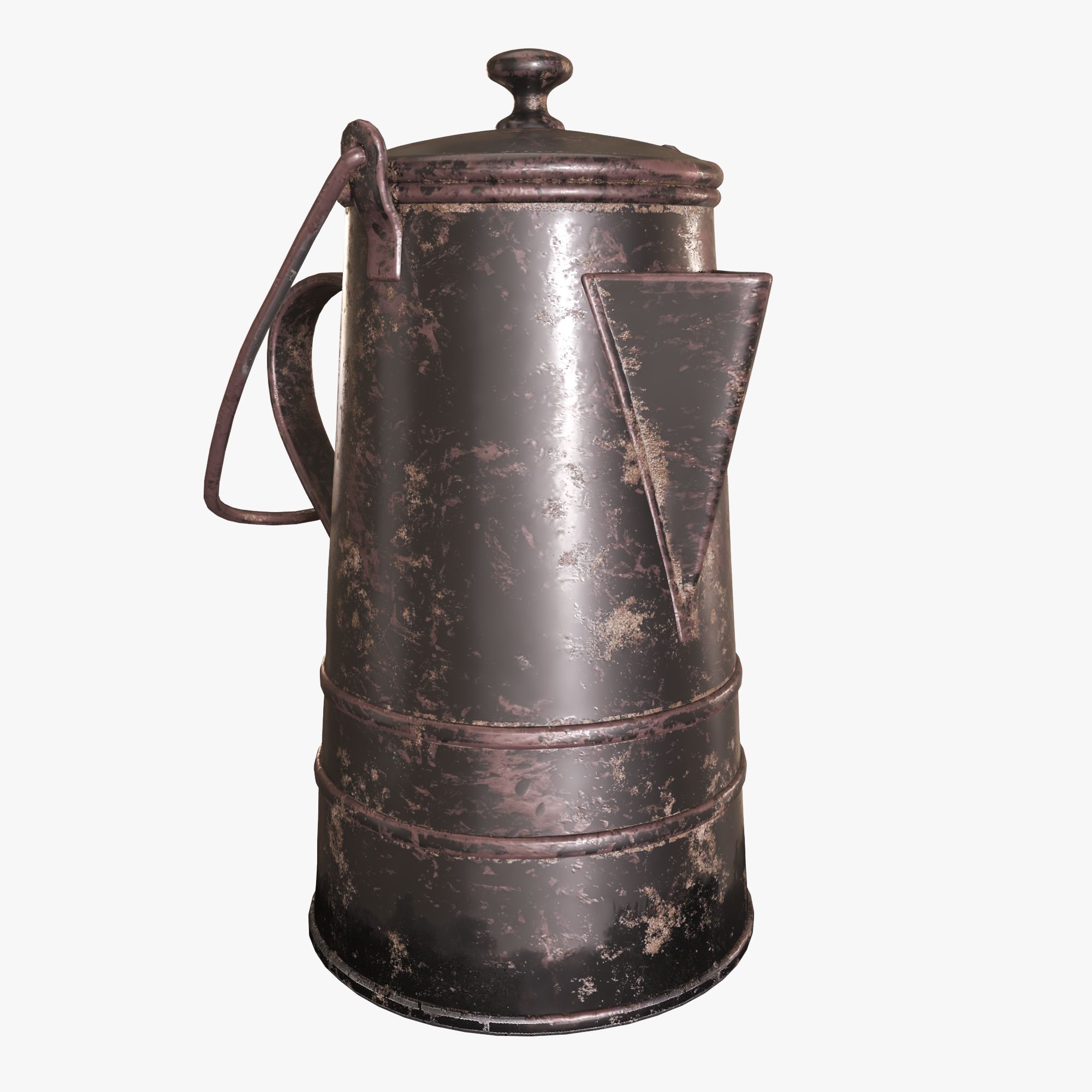 Koffiepot Roestig 3d model