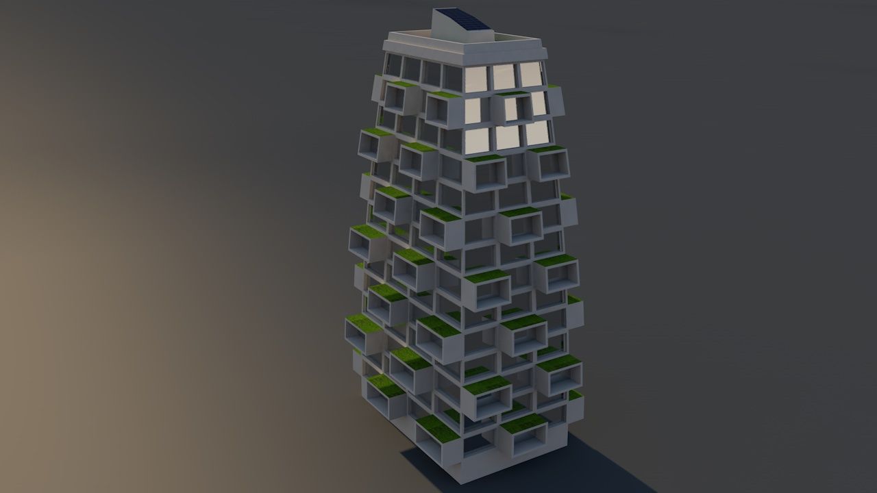 Edificio residenziale 3d model